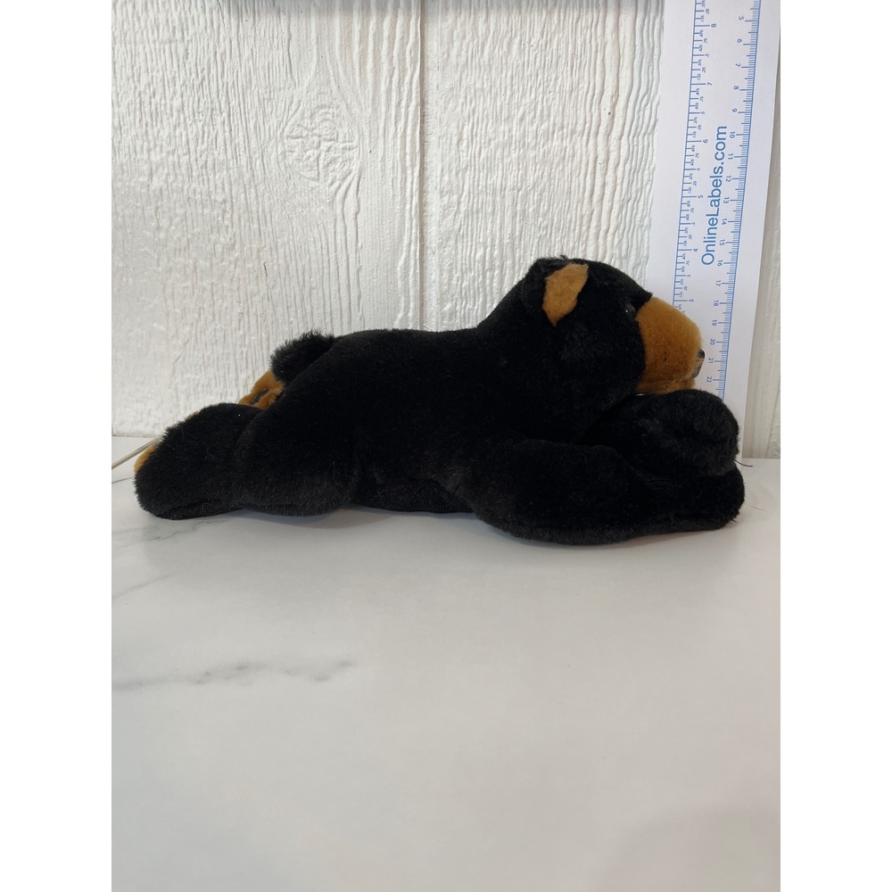 Black Bear Plush Stuffed Animal Realistic Lifelike Floppy Soft Toy